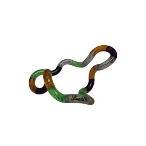 Tangle fidget toy 1981 Richard X Zawitz Orange green purple clear sparkle